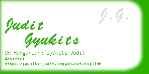 judit gyukits business card